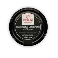 Herzogs Hausmacher Leberwurst mit Majoran im 200g Glas