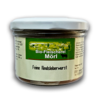 Mörls Bio Feine Rindsleberwurst im 170 g Glas