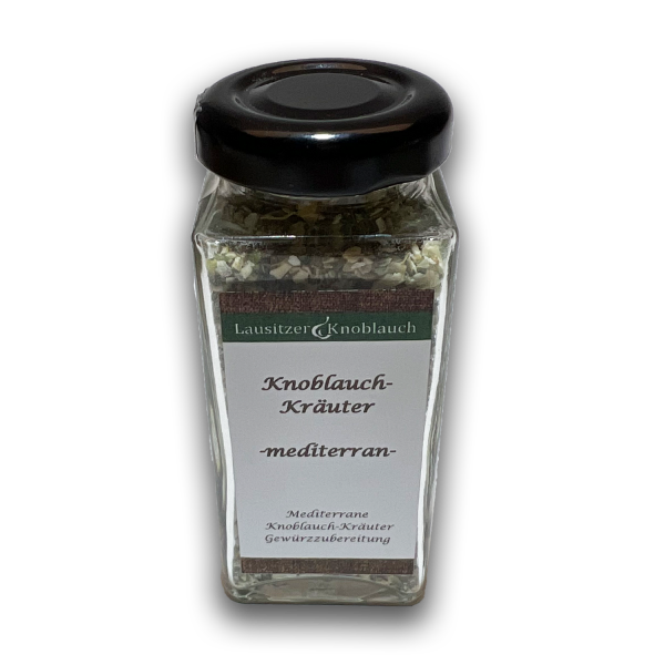 Lausitzer Knoblauch "Knoblauch-Kräuter mediterran"  50 g Glas
