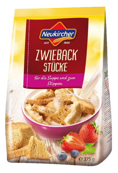 Neukircher Zwieback Stücke 375 g Beutel