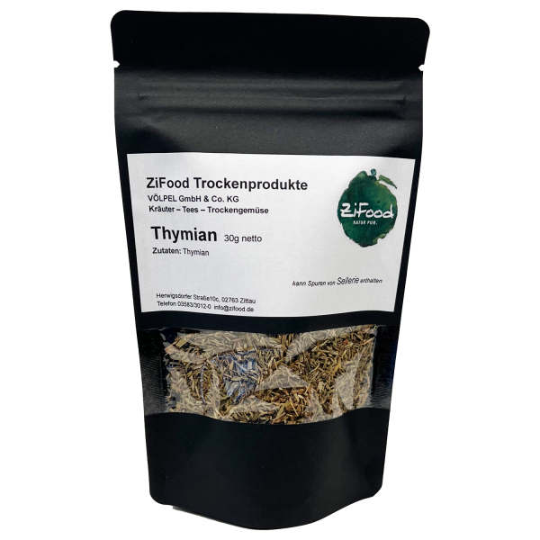 ZiFood Thymian getrocknet 30g Beutel